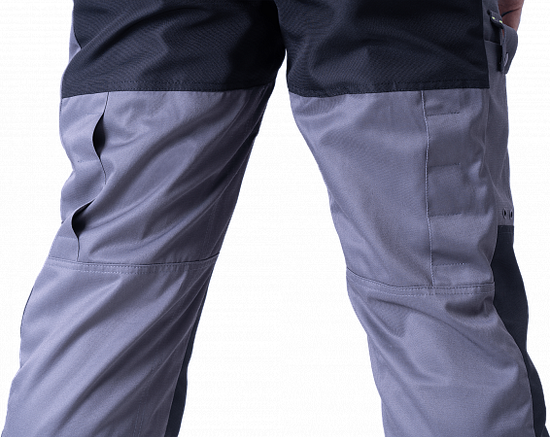 Костюм "Логгер Протект" полукомбинезон, лесоруб (серый/черный/лимон)