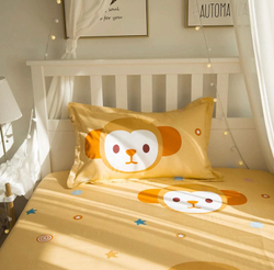 Постельное белье 1.5 Полуторка Сатин Детское Обезьянка