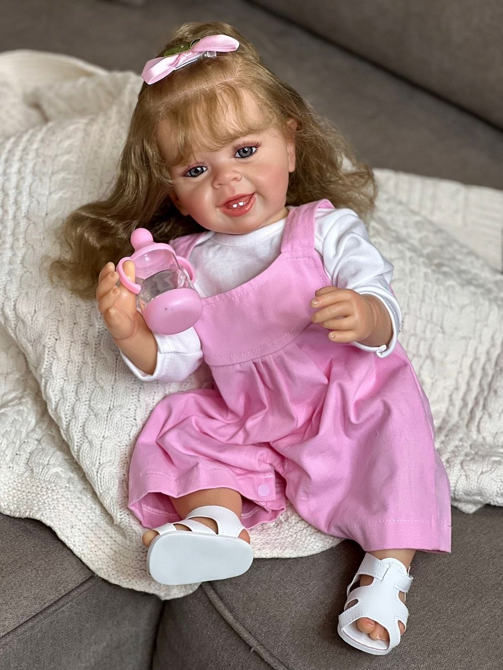 Кукла Реборн виниловая 55см в пакете (FA-037)