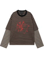 Джемпер Skeleton Stripe Long Sleeve
