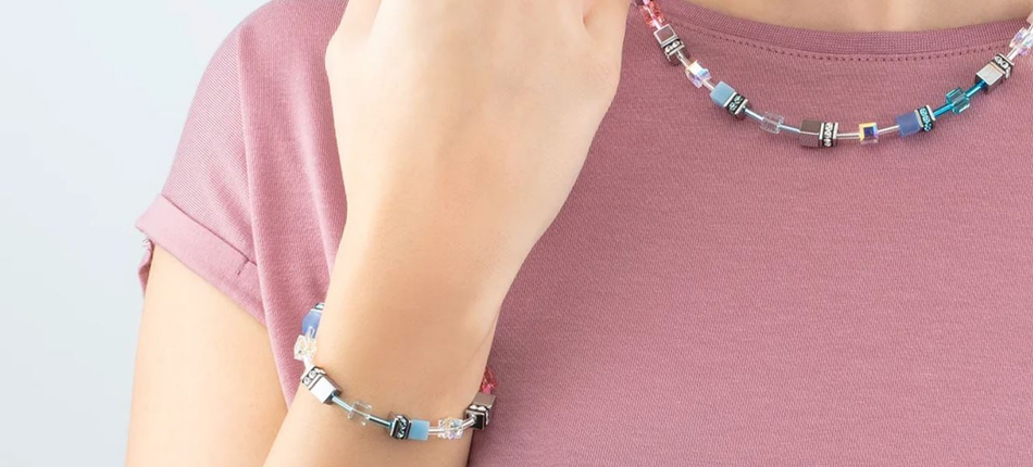 Браслет Coeur de Lion Blue-Rose 4023/30-0719