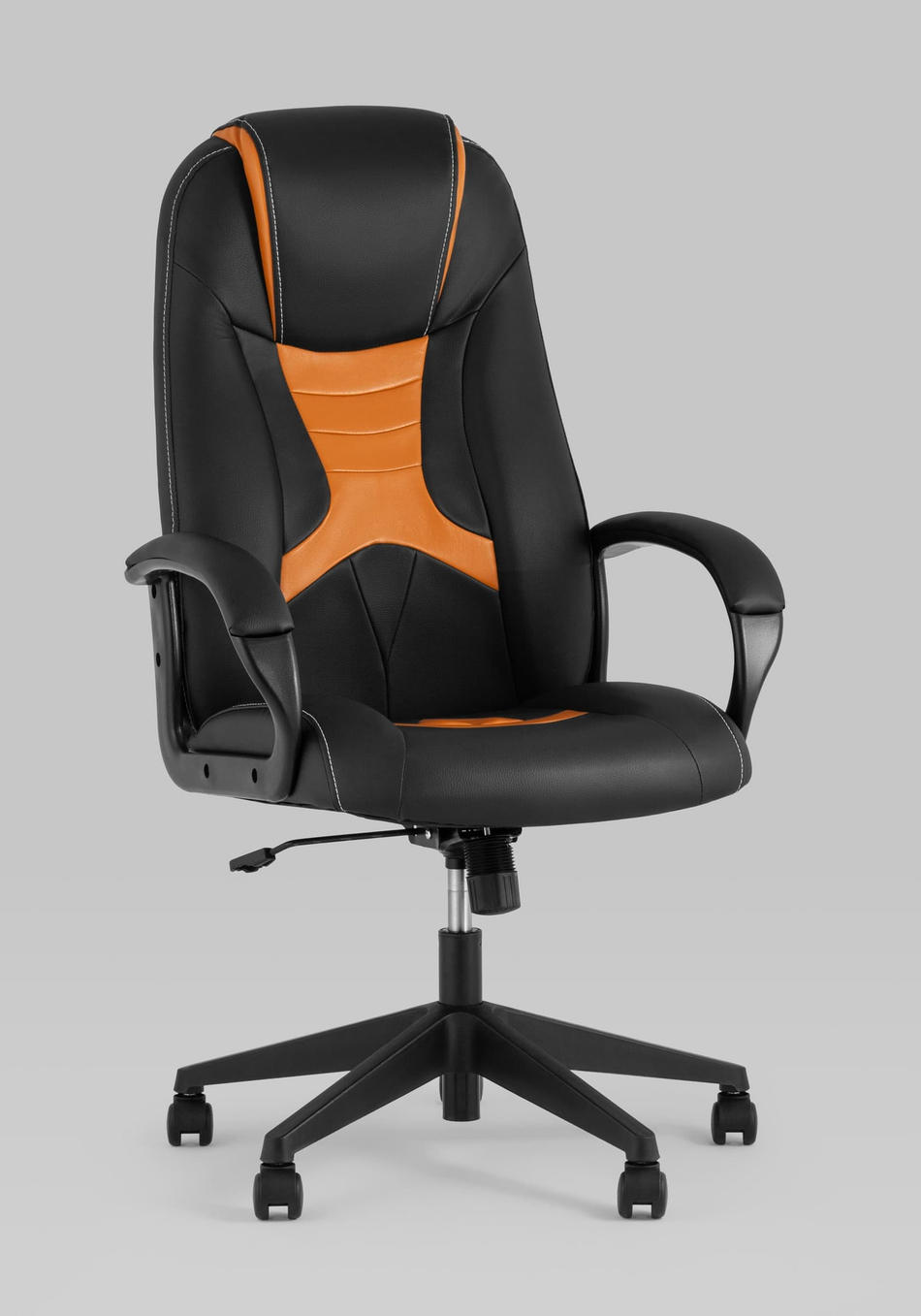 Кресло игровое TopChairs ST-CYBER 8 черный/оранжевый