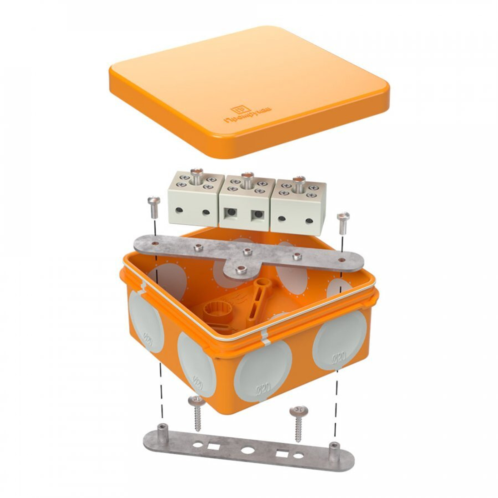 Коробка огнестойкая для о/п 60-0210-FR6.0-6 Е15-Е120 80х80х40 двухкомпонентная Промрукав Коробка огнестойкая для о/п 60-0210-FR6.0-6 Е15-Е120 80х80х40 двухкомпонентная Промрукав