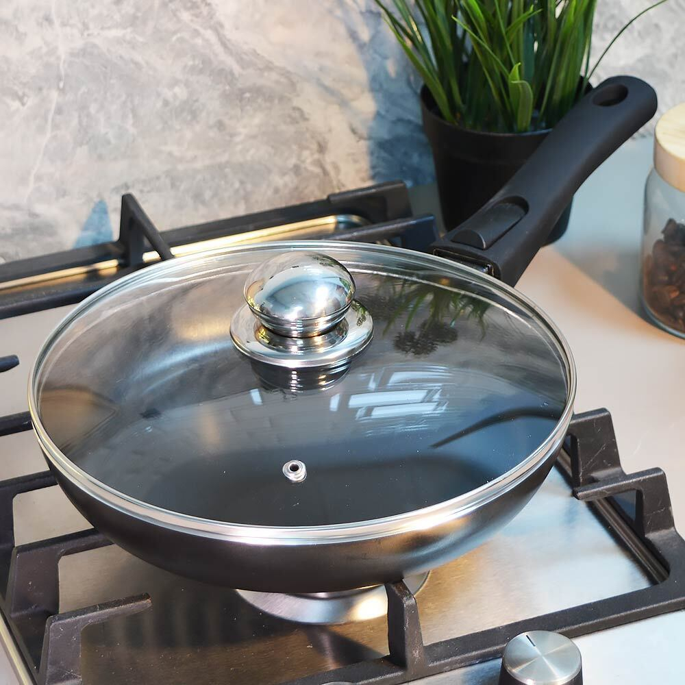 Сковорода 24см "Brilliant" стеклянная крышка