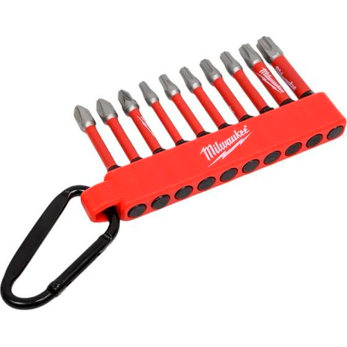 Набор бит Milwaukee shockwave impact duty на карабине №1 (10 шт)