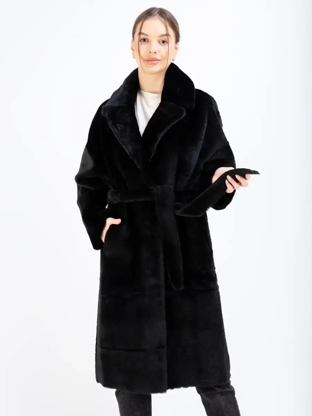 Шуба натуральная дубленка зимняя двухсторонняя