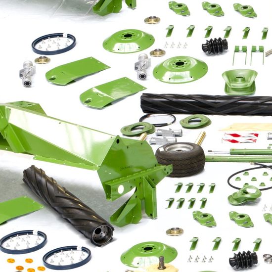 Корончатая гайка, вал приводной, заглушка, пружинное кольцо, Krone запчасти