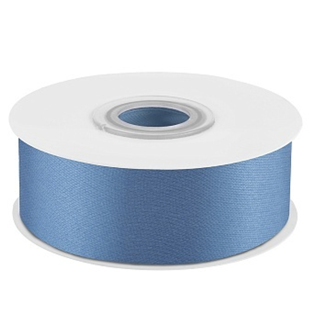 Лента атласная (2,5 см*22,85 м) Светло-синий