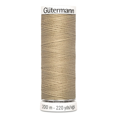 01 Нить Sew-All 100/200 м для всех материалов, 100% полиэстер Gutermann 748277 (464 песочный)