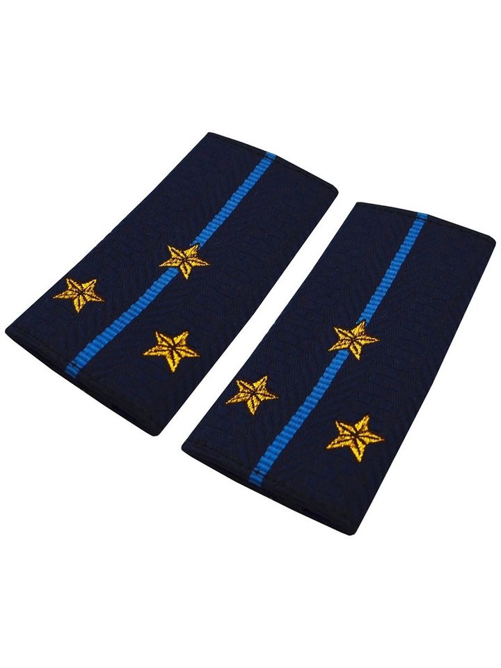 Фальшпогоны Юстиция нового образца жаккардового плетения ст.лейтенант