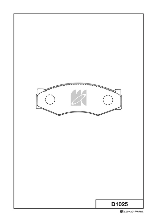 Дисковые тормозные колодки KASHIYAMA D1025