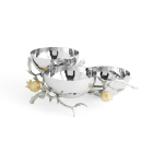Менажница трехсекционная Michael Aram Pomegranate Silver & Gold (22.7 см)