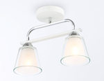TR303229/2 WH/CH/CL/FR белый/хром/прозрачный/белый матовый E27*2 max 60W 340*120*250