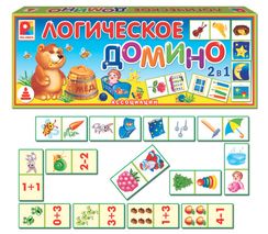 Логическое домино. Ассоциации (Игра настольная пластмассовая)