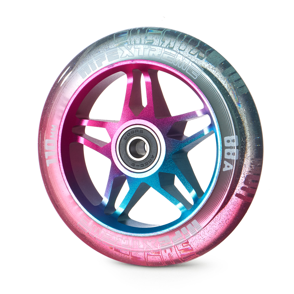 Колесо HIPExtreme H3 mix 110*24 мм, розовый/голубой/прозрачный