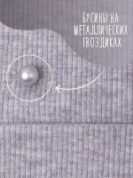 Шапка для девочки осенняя с бусинами