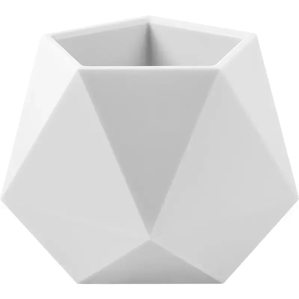 Кашпо для цветов пластиковое 0,72л d-13см «Абремо» Белый