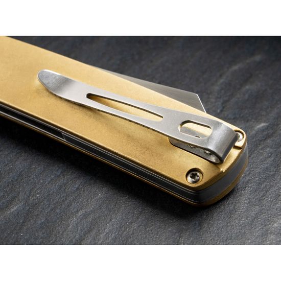 Складной нож Boker 01BO328 Tenshi Brass c клинком из стали VG-10, рукоять латунь