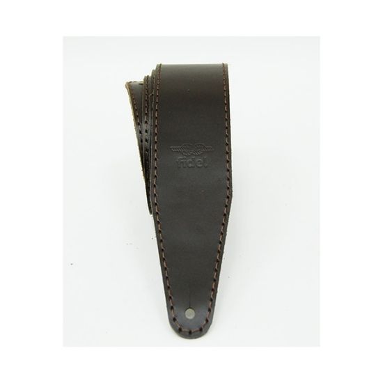 FL111071LP Premier Ремень для гитары, кожаный, темный шоколад, Fidel