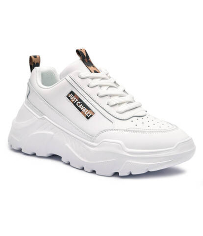 Кожаные кроссовки Just Cavalli - белый(77RA3SL4ZPA71)