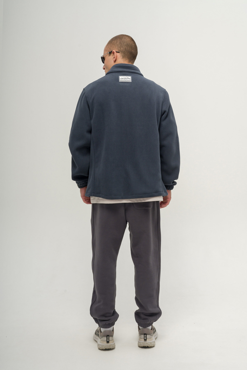 Толстовка KUL'TURA "ZIP FLEECE" Темно-серый