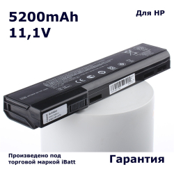 Аккумулятор iBatt 5200mAh для ноутбука HP CC06, CC06X,L QK642AA, CC09