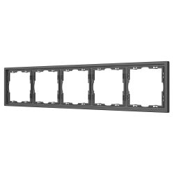 Рамка пластиковая FRM-NOBE-SFPL-5-GR (Arlight, Серый базальт) 054230