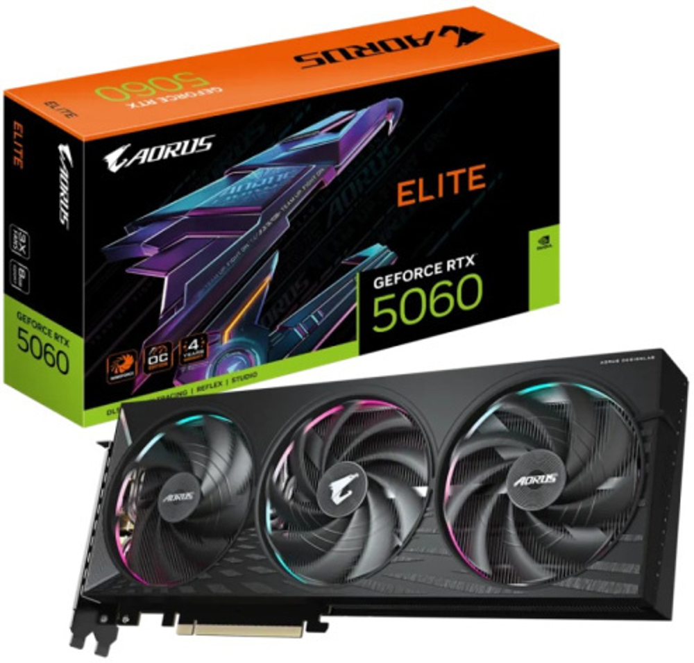 Видеокарта GIGABYTE GeForce RTX 5060 AORUS E (GV-N5060AORUS E-8GD)