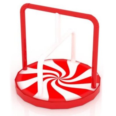 Детская механическая карусель волчок "Леденец" (120x120x75 см)