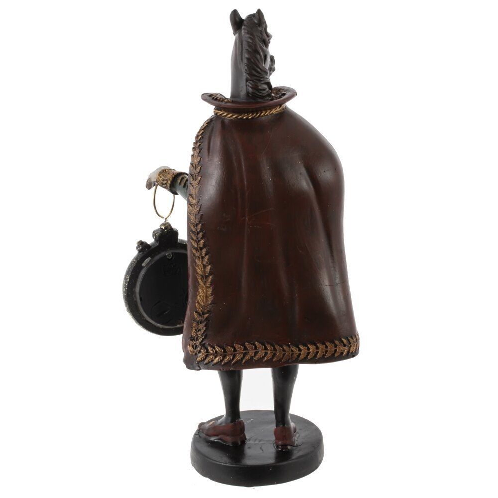 GAEM Фигурка декоративная "Лошадь" с часами D4см, (LR44x1), L12 W7,5 H24,5 см