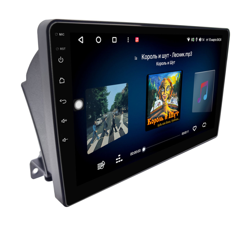 Магнитола для Opel Astra H (перенос БК вниз, черная) - FarCar 7382B монитор 9" QLED на Android 13, 8 ядер (TS18), CarPlay, 4G SIM-слот