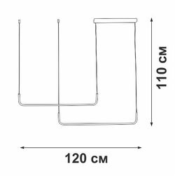 Подвесной светильник Vitaluce V2530 V2530-1/2S