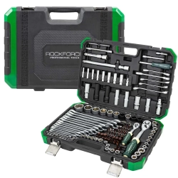 Набор инструментов 125+6пр. 1/4'', 1/2'' (6гр.)(4-32мм) RockFORCE RF-41252-5 Premium