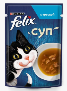 КОРМ FELIX СУП С ТРЕСКОЙ 48ГР