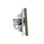 ARTGALLERY 1-клавишный ВЫКЛЮЧАТЕЛЬ с подсветкой, 10АХ, механизм, быстрозажим. клем., МОККО