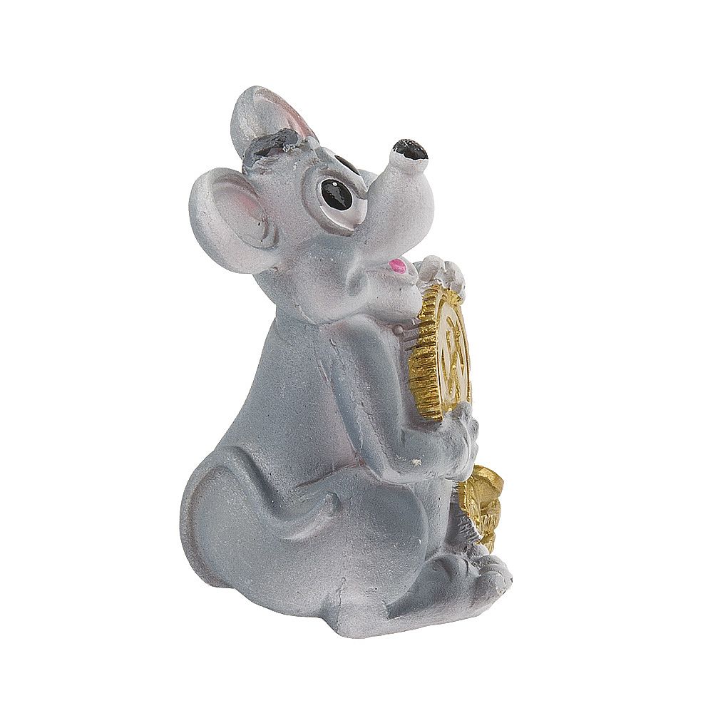 Фигурка декоративная "Крыс богач" 4*4*6см. (2вида) (min8) (транспортная упаковка)