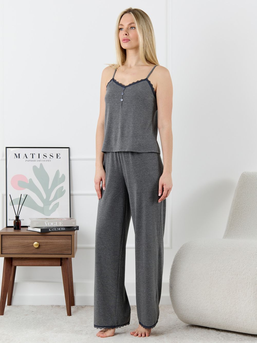 Пижама Рива-2 Виотекс ТЁМНО-СЕРЫЙ МЕЛАНЖ