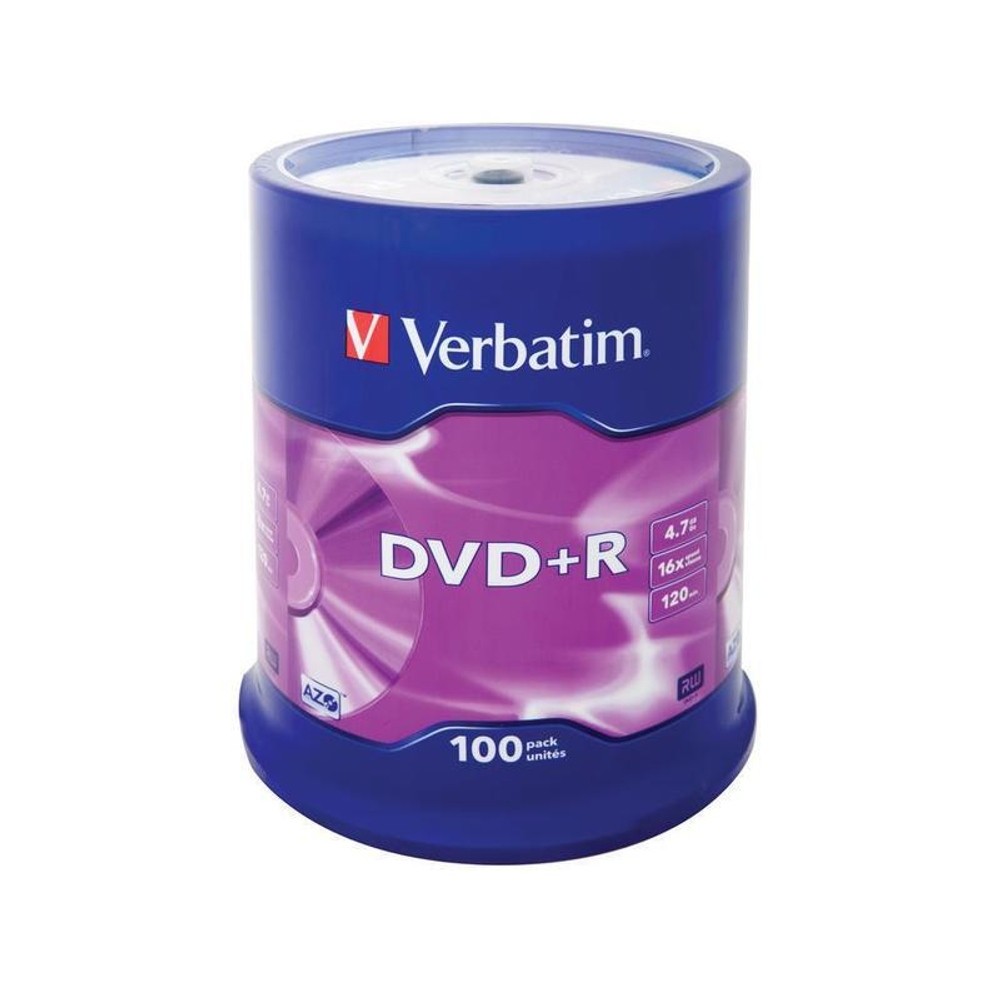 Диск DVD+R 4.7Gb Verbatim 16x, 1шт., в конверте