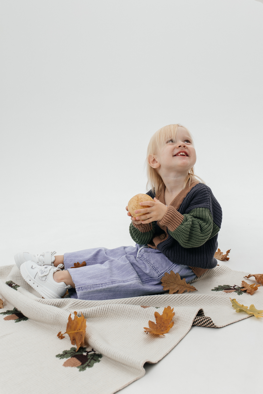 Плед Желуди, Молочный