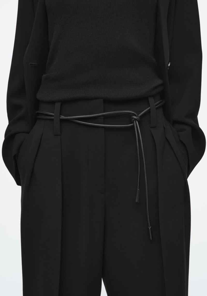 Ремень-шнурок длинный черный