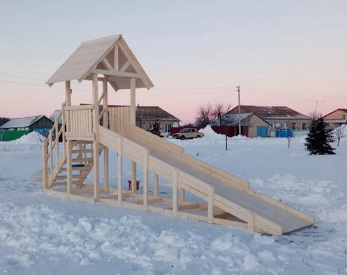 Зимняя горка TORUDA Север wood-5 (скат 4.9 м)