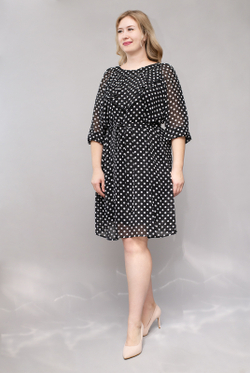 Платье женское 3587ВП, горох #284Гф053587ВП