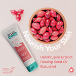 Truebeet Питательное средство для умывания для улучшения текстуры кожи и повышения ее эластичности с маслом семян шиповника, Бакучиолом и экстрактом бессмертника | Для всех типов кожи | Для мужчин и женщин (120 мл)