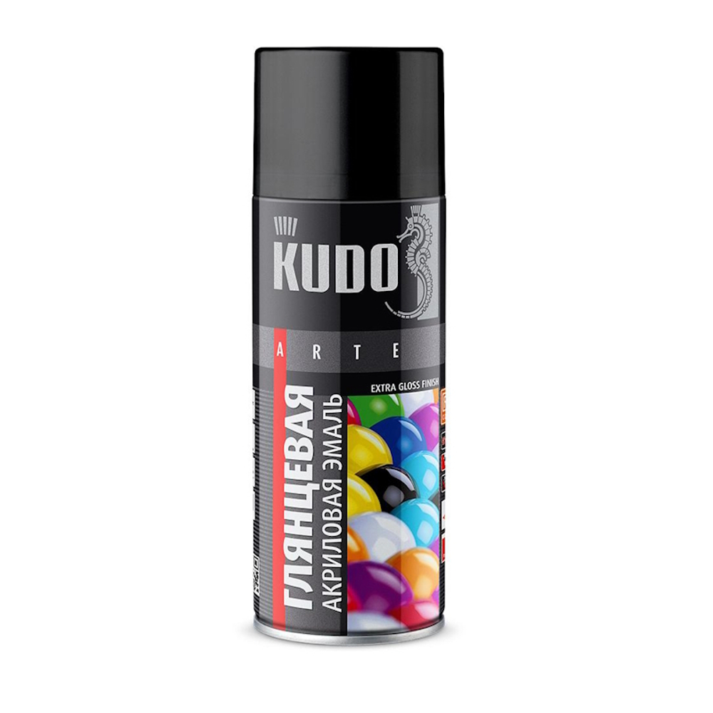 Эмаль аэроз. KUDO SATIN акрил.  алая  RAL3020  520мл