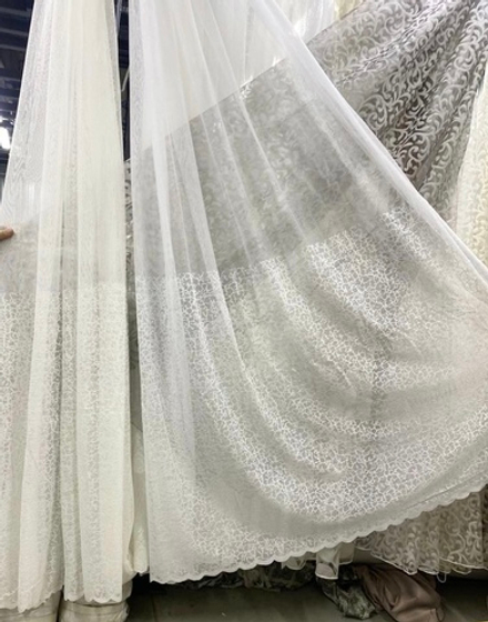 Тюль арт. 7804, цвет белый, молочный (высота 280 см, Турция)