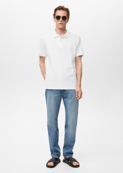 Поло regular fit из хлопка пике