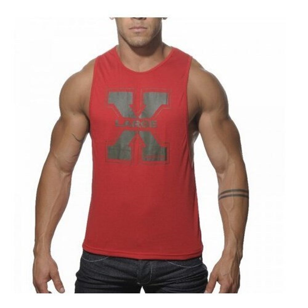 Мужская майка красная ADDICTED TANK-TOP RED AD186