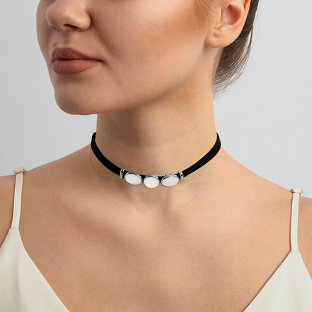 Чокер Possebon Mother Pearl Mosaic B0207.1 BW/S