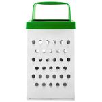 Терка 4 грани 18,2х6,2х8,5 см, белая жесть с пластиковой ручкой, BOOMHOUSE (БумХаус) Basic, 701860