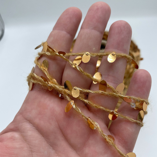 Пайетки FILATI ITALIANA 51% каплевидные пайетки 15% альпака 8% хлопок 26% полиаимд